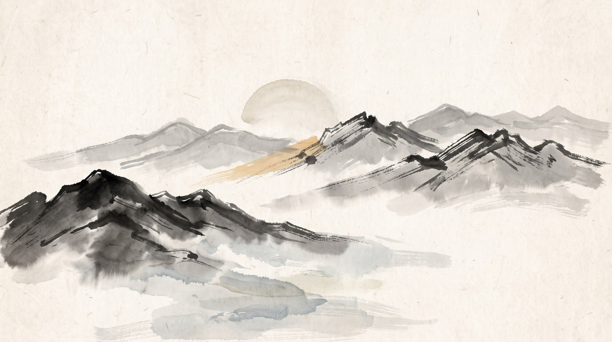 Bing Fire Day Master — ink-wash illustration