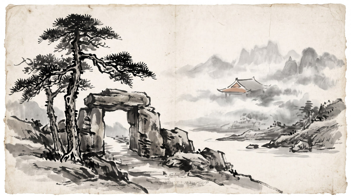 Direct Officer — ink-wash illustration