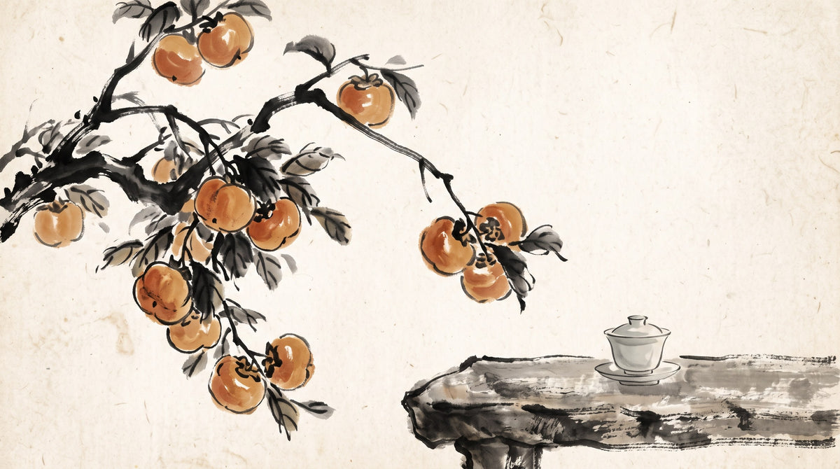 Eating God — ink-wash illustration