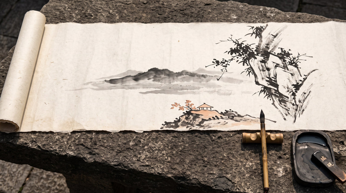 Wen Chang Literary Star — ink-wash illustration