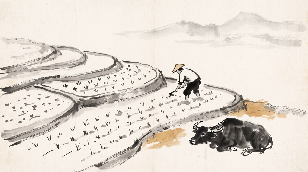 Ji Earth Day Master — ink-wash illustration