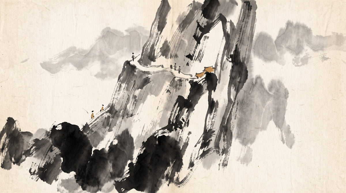 Wu Earth Day Master — ink-wash illustration