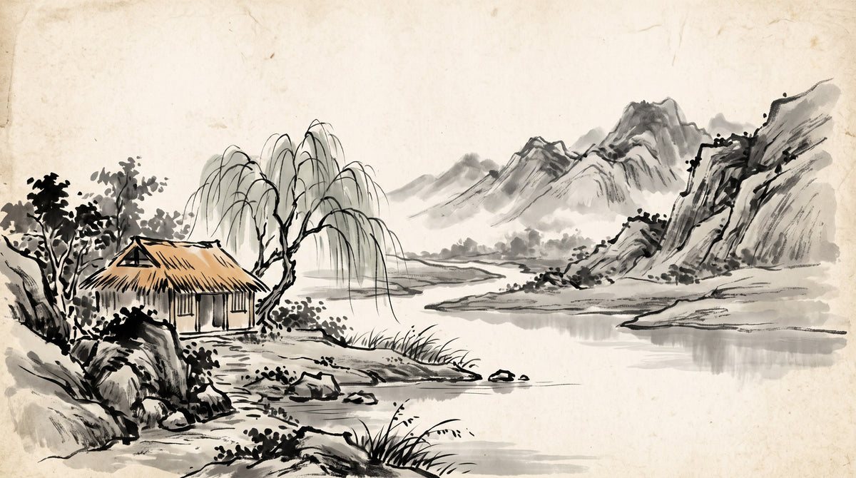 Direct Resource — ink-wash illustration