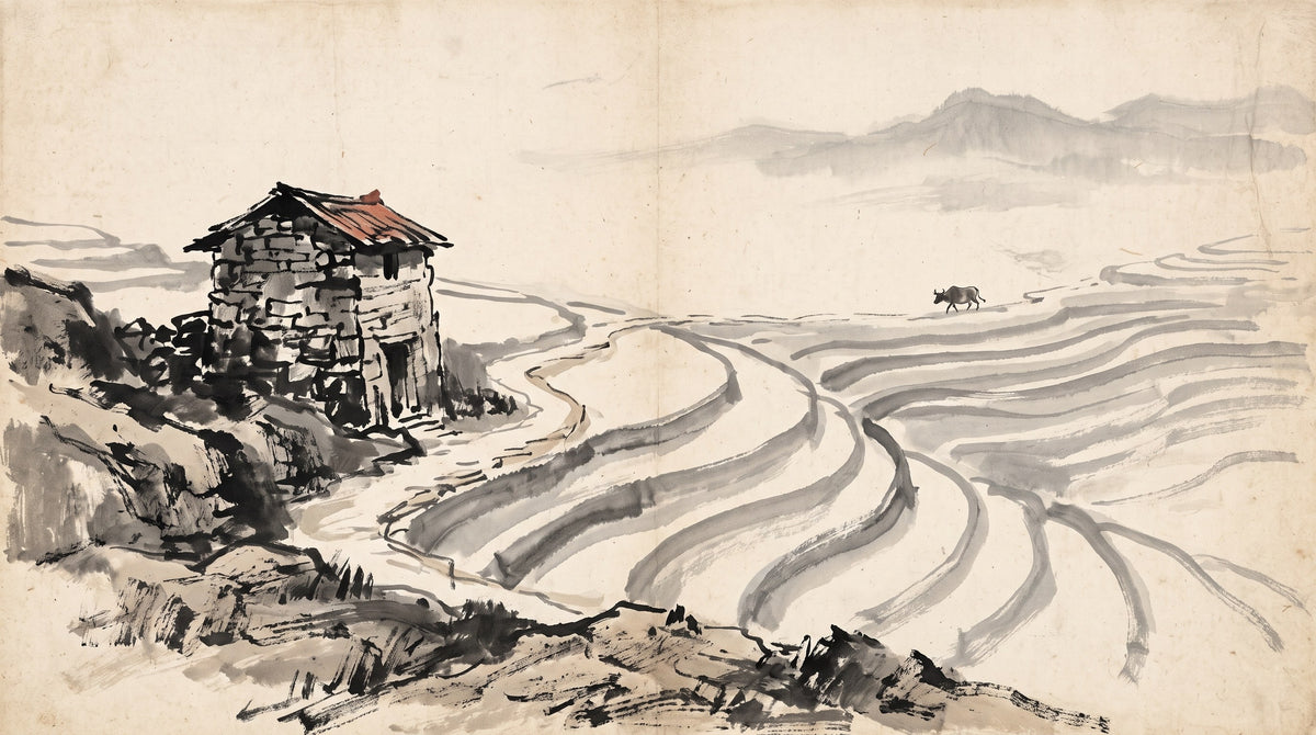 Direct Wealth — ink-wash illustration